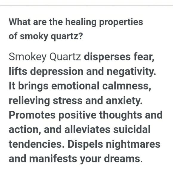 Smoky Quartz Tumble stone  sealed in package not touched - Picture 5 of 6